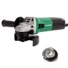 Hikoki HIKG12STX 115mm 4.5" Angle Grinder Quick Change Flange 600W Inc Disc 240v