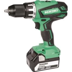 Hikoki DV18DGALJJZ, Cordless Combi Drill, 18V, 13mm Keyless Chuck, Brushed, 2x5.0Ah