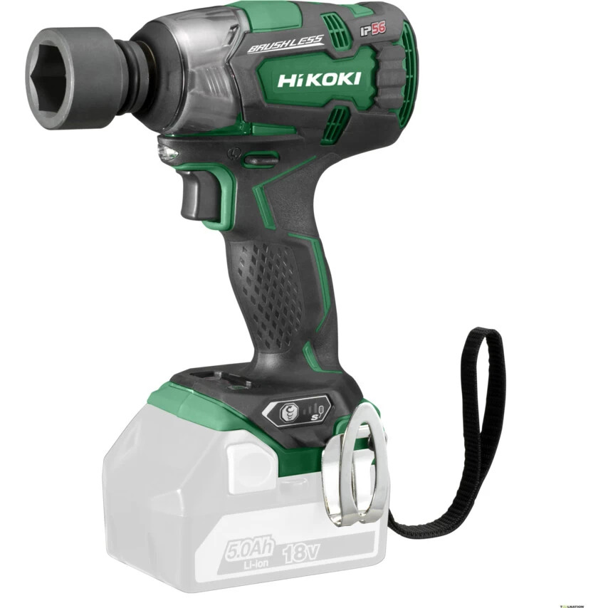 Hikoki WR18DBDL2W4Z Cordless Impact Wrench, 1/2in. Drive, 18V, 305Nm Max. Torque, 6.0Ah Battery 1 Hikoki WR18DBDL2W4Z Cordless Impact Wrench, 1/2in. Drive, 18V, 305Nm Max. Torque, 6.0Ah Battery